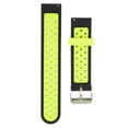 thumbnail image 3 of NFTIGB Silicone Band Compatible for Amazfit GTR 3, GTR 2, Bip S, Bip U Smartwatch Replacement 20mm Breathable Air Hole Sport Wristbands, Black Green, for Men and Women, Durable Quick Release Strap, 3 of 9