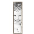 thumbnail image 2 of ArtToFrames 12" x 44" Champagne Pebble Metallic Picture Frame, 12x44 inch Silver Wood Poster Frame (WOM-5258), Pack, 2 of 7