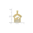 thumbnail image 3 of 14k Yellow Gold Swimmer Pendant for Men and Women, Sports Necklace with Athlete Cut-Out and Banner, Swimming Jewelry Symbolizing Strength and Dedication, 3 of 6