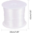 thumbnail image 6 of 0.5mm Clear Fishing Line Invisible Nylon Thread Jewelry String Wire Beading Cords String for Christmas Party Decor Seed Beads Jewelry Bracelet Making 20 Yards, 6 of 9