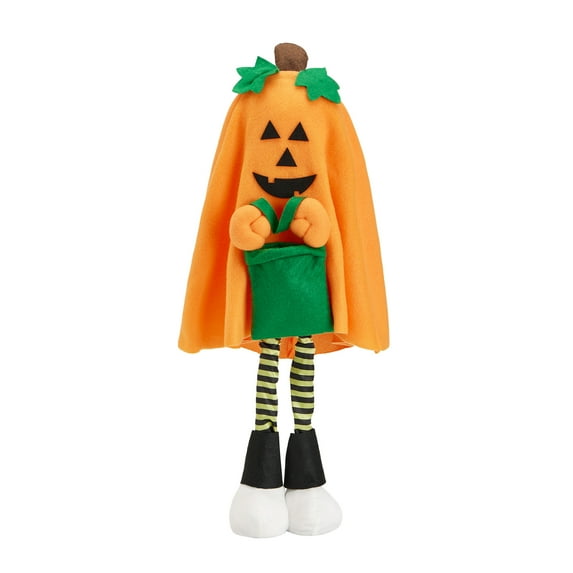 KelaJuan Halloween Ornaments, Pumpkin/Witch/Black Cat Doll Decoration for Home Party Supplies Decor