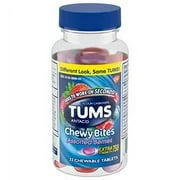 Tums Chewy Bites Chewable Antacid Tablets for Heartburn Relief (Pack of 10)