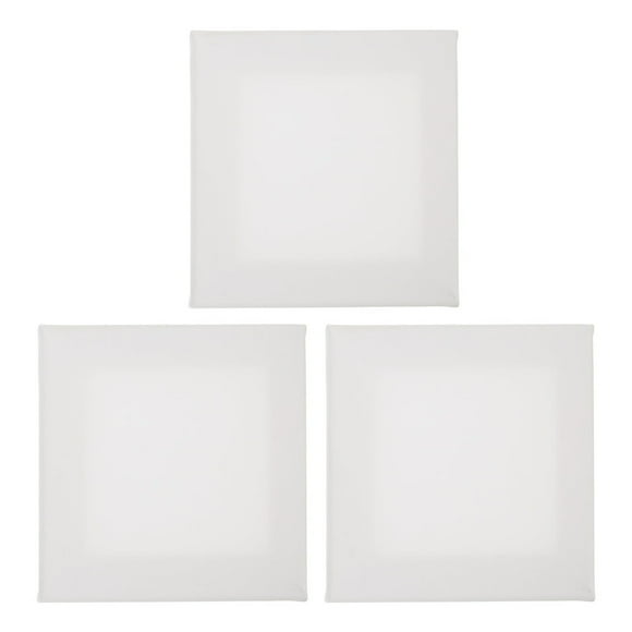 FNNMNNR3 Pcs Artist Stretched Canvas Large Canvases for Painting Oil Board White