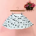 thumbnail image 4 of JGGSPWM Womens Tulle Polka Dot Mini Skirt Layered Design Elastic Waist Fashion Pleated Gauze Short Dancing Skirt Gauze Dress White Free Size, 4 of 4