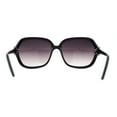 thumbnail image 4 of Womens Rhinestone Jewel Hinge Exposed Lens Butterfly Designer Sunglasses Black Smoke, 4 of 4
