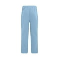 thumbnail image 4 of SHIXIAOO Men's Pocket Loose Low Waist Drawstring Linen Pants Casual Pants Jogging, 4 of 7