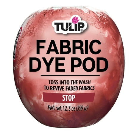 Tulip Fabric Dye Pod Stop (Red) 12.3 oz, New Dye for Washing Machines