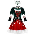 thumbnail image 1 of Vestido de Papá Noel para Navidad, disfraz de señora Claus, cosplay, disfraz festivo de Año Nuevo S, 1 of 8