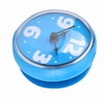 thumbnail image 2 of Espejo de pared con ventosa impermeable para ventana, baño, ducha, reloj, accesorios de baño, color azul, 2 of 14