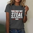 thumbnail image 2 of Jindong T-Shirt à Manches Courtes Col Rond Imprimé Amour Baseball Lettre pour Femmes, 2 of 5