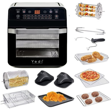 

Yedi Total Package 18-in-1 Air Fryer Oven Air Fryer with Rotisserie and Dehydrator + 100 Recipes 12.7 Quart