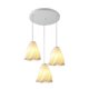 thumbnail image 3 of 3D Printed Cluster 3-Light Chandelier Wave Design Ceiling Chandelier for Bedroom Kitchen Island Living Room D, 3 of 5
