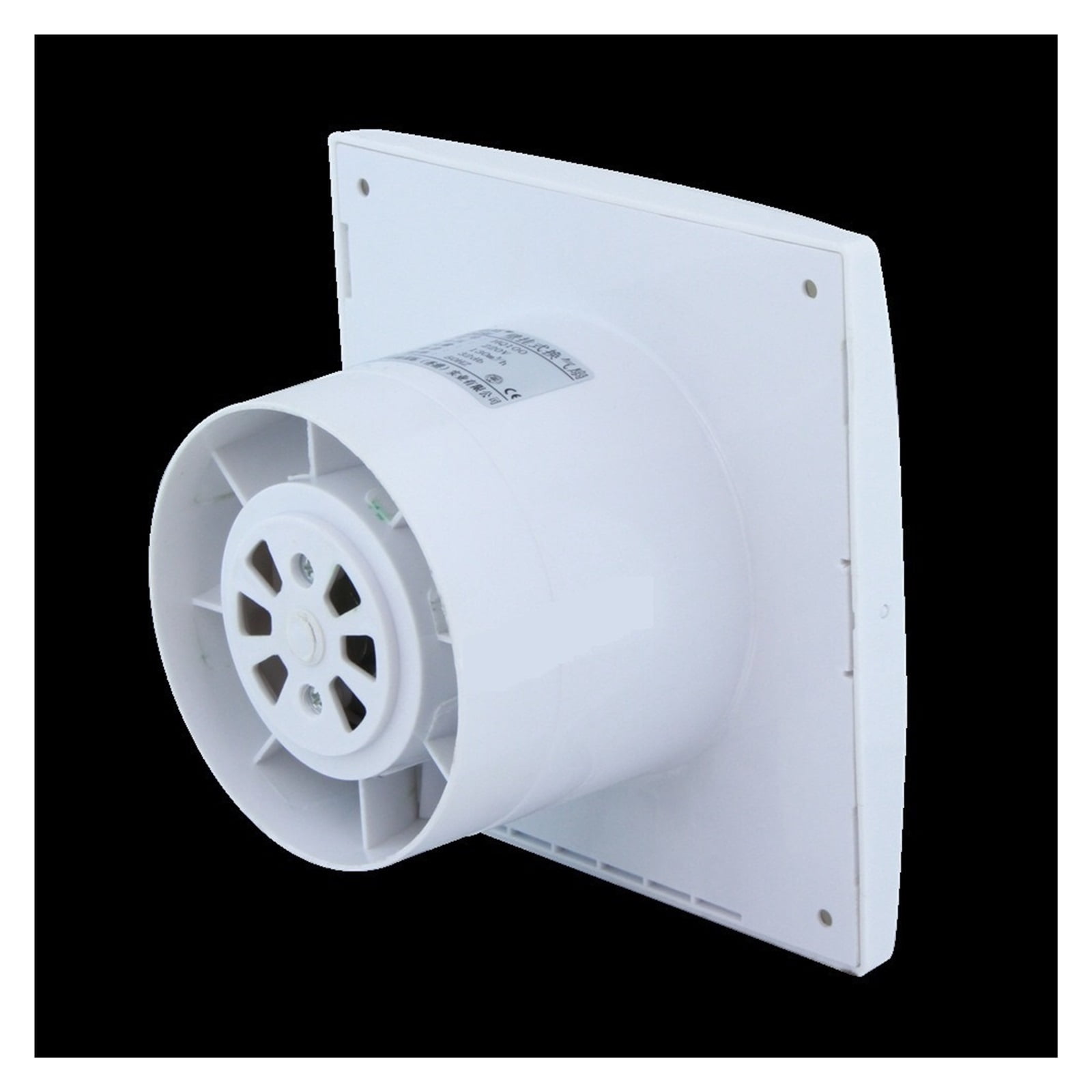 4/6inch Eletric Exhaust Fan Bathroom Kitchen Low Noise Extractor Fan Inline Ventilator Wall Silent Pipe Wiindow Fan