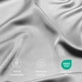 thumbnail image 5 of Bare Home Bamboo Pillowcases Set (2-pack) - Made from Rayon Fibers -  Soft, Cooling & Breathable - Standard, Light Grey, 5 of 8