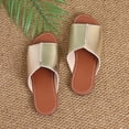 thumbnail image 6 of ATENAR Sandals for Women Beach Fashion Womens Sandals Solid Color Womens Shoes Gold 8.5, 6 of 8