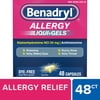 Benadryl Liqui-Gels Antihistamine Allergy Medicine, Dye Free, 48 Count