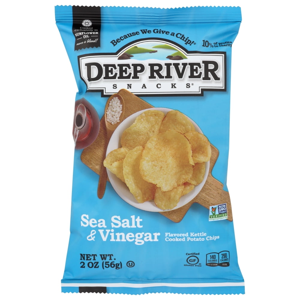 Deep River Snacks Salt & Vinegar Kettle Chips , 2 Oz