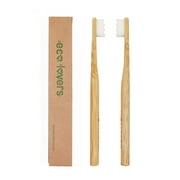 HOMESTO Biodegradable Bamboo Toothbrush with Ultra Soft 20,000 Bristles, BPA-Free, Eco-Friendly, Compostable [2-Pack]