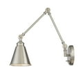 thumbnail image 3 of Morland 1-Light Adjustable Wall Sconce in Satin Nickel, 3 of 4