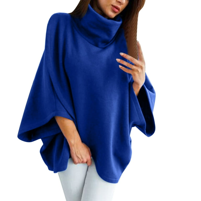 Sweatshirt For Women Autumn And Winter Cloak Asymmetric Large High