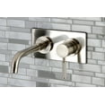 thumbnail image 3 of Kingston Brass KS8118DKL Kaiser Single-Handle Wall Mount Bathroom Faucet, Brushed Nickel, 3 of 5