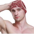 thumbnail image 3 of FYBTO Swimming Cap Christmas Snowflakes Winter Snow Unisex Adult FYBTO Polyester, 3 of 4