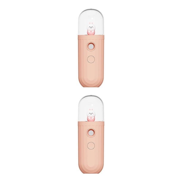 Bearachild Humidificador de niebla Dibujos animados 20ml Difusor de agua recargable de plástico Mini humidificador portátil de mano, Rosa Linda mascota rosa 2piezas Bearachild CBP154412