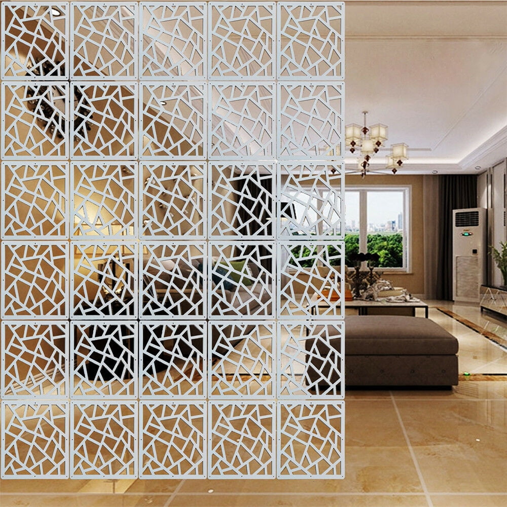 Custom Decorative Screen Divider system for walls, Dividing room, Office,Hanging room divider,Artist desingn,Room partition 15.7x15.7in(H-3) 12pc