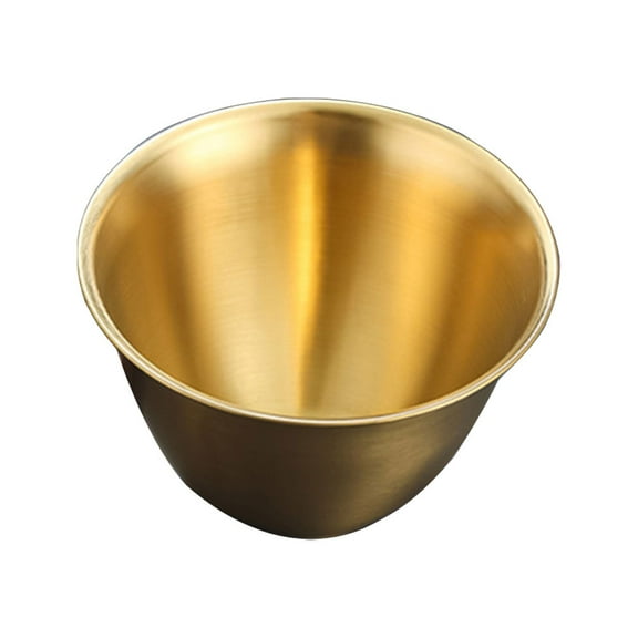UPOUART 1Pack Small Stainless Steel Bowl With Golden Color For Food Storage And Serving In 6.3X4.1X2.6In