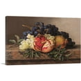 thumbnail image 1 of ARTCANVAS Pomegranates Green And Blue Grapes On Marble Frame Canvas Art Print by Johan Laurentz Jensen - Size: 60" x 40" (1.50" Deep) (3-Piece), 1 of 9