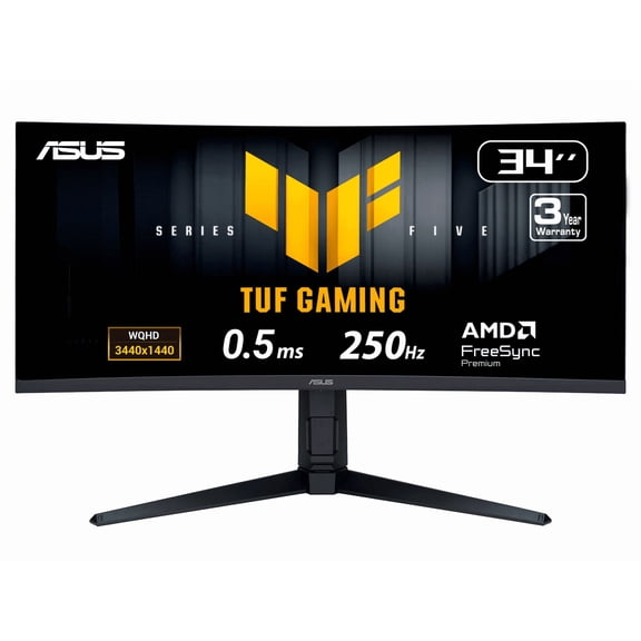 TUF VG34WQML5A 34" Class UW-QHD Curved Screen Gaming LED Monitor - 21:9