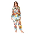 thumbnail image 2 of FORMRS Onesies Pajama for Adults Unisex Hoodie Winter Jumpsuit One Piece Sleepwear, Sizes S-2XL, Watercolor Tomatoes, 2 of 7