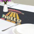 thumbnail image 4 of Yayeee Table Runner 70 inches Long Home Kitchen Dinning Party Decoration, Red UFO, 4 of 7