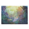 thumbnail image 1 of Sea Animals Cutting Board, Underwater with Coral Reef and Colorful Fish Aquarium Print, Decorative Tempered Glass Cutting and Serving Board, Large Size, Turquoise Yellow Pink, by Ambesonne, 1 of 1
