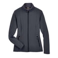 thumbnail image 4 of CORE365 78184 Women's Cruise Two-Layer Fleece Bonded Soft Shell Jacket-Carbon-XL, 4 of 5