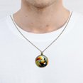 thumbnail image 4 of Toucan Necklace Personalized Custom Photo Round Pendant Adjustable Stainless Steel Necklaces with Gift Box for Men Women Mothers Valentine's Jewelry Gift, 4 of 6