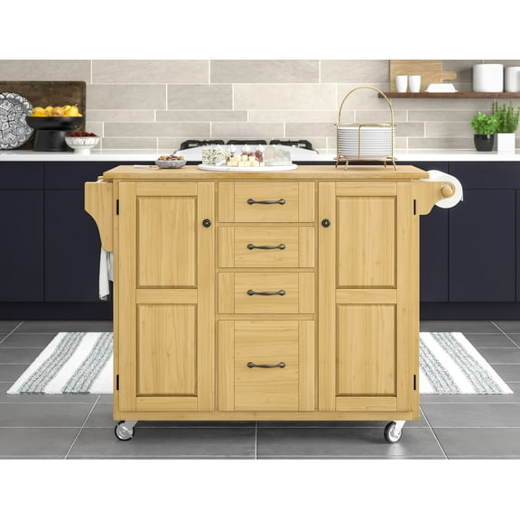 Homestyles Create-A-Cart Brown Kitchen Cart