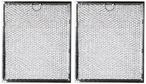 Beaquicy WB06X10596 Microwave Grease Filter Microwave Aluminum Mesh Filter Replacement for GE Microwaves 2 Pack
