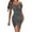 Gray dress for women 2023, variant on up to 60% off Gifts Usmixi Dresses for Women 2023 Night Party Club Basic Ruched Sexy Cold Shoulder Bodycon Dresses Short Sleeve V-Neck Solid Summer Mini Formal Dress Black m Under $5