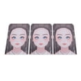 thumbnail image 1 of Painting Makeup Exercise Template, A4 Size Face Paint Board 3pcs Colorful Reusable  for Home, 1 of 7