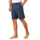 thumbnail image 5 of Pantalones cortos de pijama de cuadros casuales de verano para hombres con cintura elástica Inspire Chic 30 Azul, 5 of 6