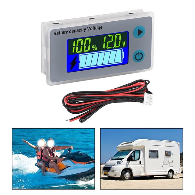 1PCS Lithium Battery Digital Voltmeter Tester Battery Monitor Car Battery Tester