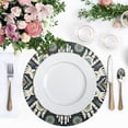 thumbnail image 4 of Ryvnso Mandala Eyes in Hands Round Plate Mats Dining Table Placemat Set of 4 for Holiday Decoration, 4 of 7