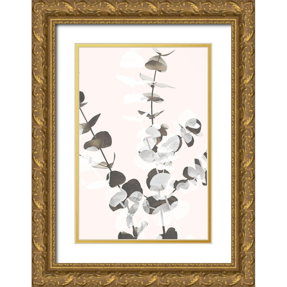 Artographie Studio 13x18 Gold Ornate Wood Framed with Double Matting Museum Art Print Titled - Eucalyptus Creative 12