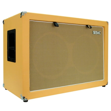 Seismic Audio 2x12 GUITAR SPEAKER CABINET 212 Empty Cab Orange Tolex - (Best 2x12 Guitar Cab)