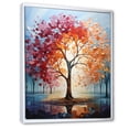 thumbnail image 2 of Designart "Majestic Blaze of Maple Trees" Floral & Botanical Floater Framed Wall Art Living Room, 2 of 7