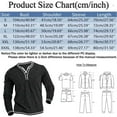 thumbnail image 2 of Caqnni Mens Casual Long Sleeve Henley Shirts Fashion Button T Shirts with Pocket (Khaki,XL), 2 of 2