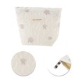 thumbnail image 4 of Unique Bargains 1 Pc Portable Embroidery Rose Makeup Bag Polyester Beige Small, 4 of 5