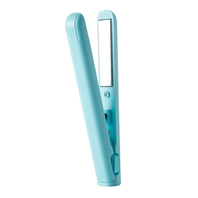 Mini rizador de pelo con interfaz USB para mujer, rizador de pelo liso, doble propósito, inalámbrico, portátil, para dormitorio de estudiantes disponible