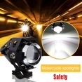 thumbnail image 3 of Luz de coche para motocicleta eléctrica, cañón láser U5/U7, ojo de ángel, pedal, bicicleta, faro LED modificado, color negro, 3 of 5